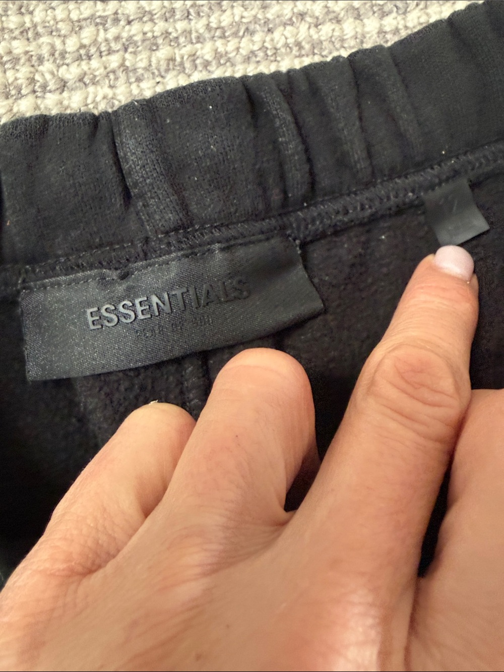 Essentials Black kids sweat shorts, 12 - Picture 2 of 7